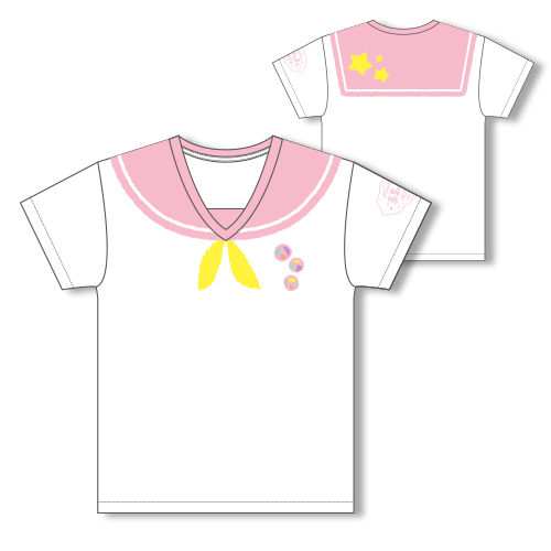セーラー服風Tシャツ【ピンク】 | 出張版！まふまふの何でも屋さん